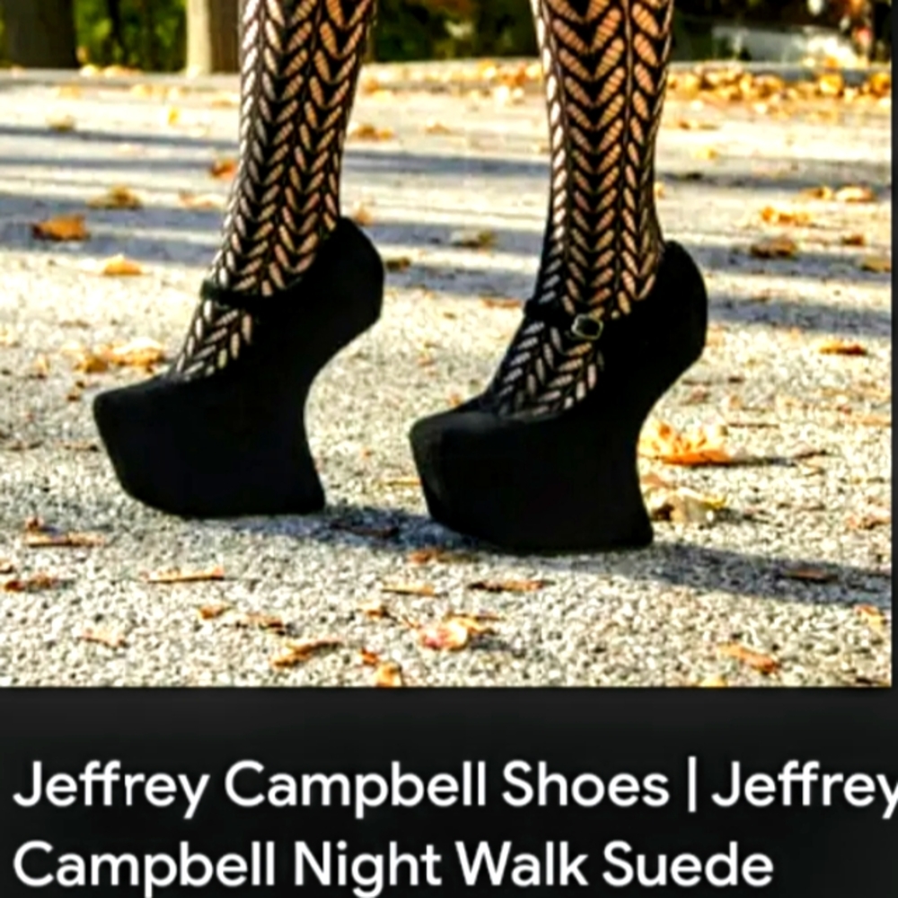 Jeffrey Campbell NIGHTWALK black suede heels sz. 7